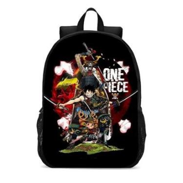 Imagem de MOCHILA ESCOLA INFANTIL JUVENIL ANIME ONE PIECE-Unissex
