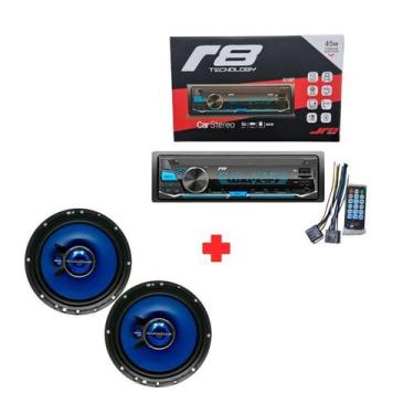 Imagem de Aparelho Mp3 Com Bluetooth Radio Fm Usb + Falante Hurricane - JR8 + HU