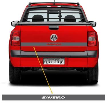 Imagem de Faixa Adesivo Tampa Traseira Volkswagen Saveiro 2014/2018 - SPORTINOX,