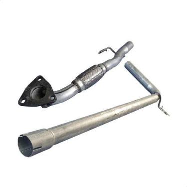 Imagem de Kit Escapamento Tubo + Tubo Intermediário Fox 1.0 2009 A 10 - ScapJá