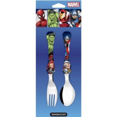 Imagem de Faqueiro com 2 peças - Avengers - Vingadores - Kids - Simonaggio