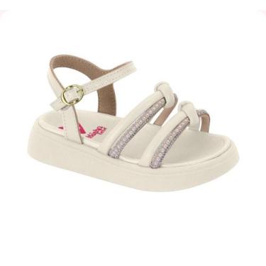 Imagem de Sandália Infantil Bebê Menina Molekinha Lançamento 2733103, Branco off