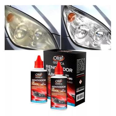 Imagem de Kit 2 Revitalizador Mágico Limpador De Farol Tira Amarelado e Riscos O