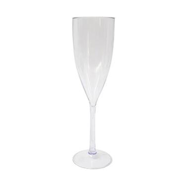 Imagem de Kit Taça Champanhe Espumante Acrílico 180ml Transparente Premium - LSC