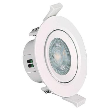 Imagem de Spot de Embutir Redondo Branco 7cm Led 3W 6500K Bivolt - GALAXY LED