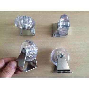 Imagem de 6 Rodizio Fixo Gel Rodinha 50mm Roda Silicone Moveis - comercialolivei