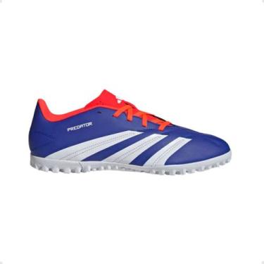Imagem de Chuteira Society Masculina Adidas Predator 24 Club Azul, Lucblu, Ftwwh