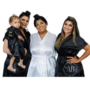 Imagem de Robe PLUS SIZE Hobby Bordado Noiva Madrinhas Casamento salao studio - 