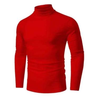 Imagem de Blusa Segunda Pele Masculina Gola Alta Proteção Solar Uv Fp50 Esportes