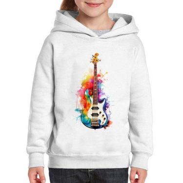 Imagem de Moletom Infantil Contra Baixo Watercolor - Foca na Moda, Branco, 10
