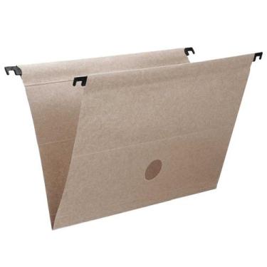 Imagem de Pasta Suspensa Kraft Com Haste Plástica Para Documentos Com Visor Etiq