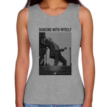 Imagem de Regata Feminina Dancing with myself - Foca na Moda, Cinza, GG