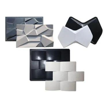 Imagem de Kit 3 Formas 3D Gesso e Cimento ABS 1.5mm - Xmoldes Formas 3D