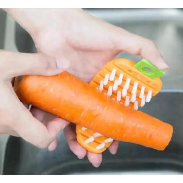 Imagem de Escova Para Alimentos Lavar Higienizar Frutas Legumes Raízes - CLINK