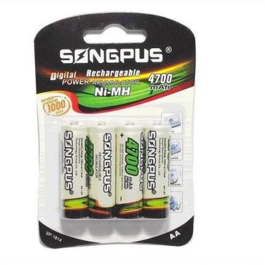 Imagem de Pilha Recarregável Aa 4700 Mah - Cartela Com 4 Unidades - SDNMI