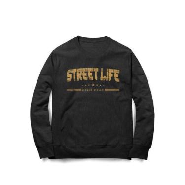 Imagem de Moletom Street Life Studio Geek, P, Preto