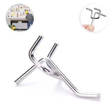 Imagem de 10 Ganchos Metal Para Pegboard Expositor Painel Organizador - Levolpe