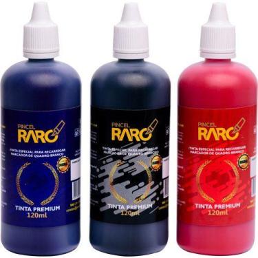 Imagem de Kit 3 Tintas Marcador/Canetão/Pincel de Quadro Branco 120ml - Pincel R
