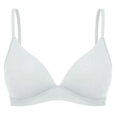 Imagem de Sutiã Com Bojo Triângulo Microfibra Liebe 341001 Sem Aro, Branco, 40