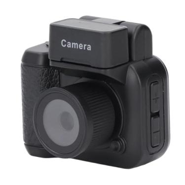 Imagem de Câmera Digital, Micro Câmera Digital Pequena CDD HD 1080P Gravador de Vídeo CMOS Portátil Filmadora Vintage Compacta Chaveiro Câmera Com Luz de Flash para Viagens (Com cartão de