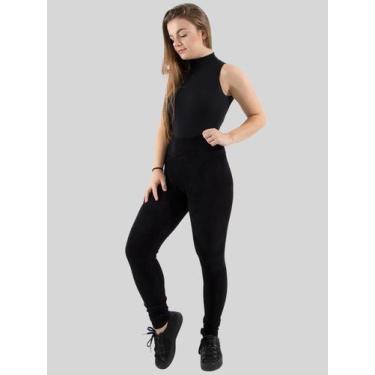 Imagem de Calça Legging Feminina Veludo Cotelê Cintura Alta Outono Inverno RLC M