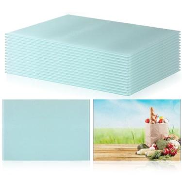 Imagem de Nuenen Tábua de corte em branco de sublimação para cozinha, 11 x 29 cm, tábua de corte de vidro temperado para bancada, resistente ao calor, tábua de corte personalizada para máquina de prensa térmica