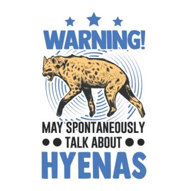 Imagem de Hyäne Notizbuch: May spontaneously talk about Hyenas Hyäne / 6x9 Zoll / 120 karierte Seiten