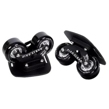 Imagem de Colaxi Rolo portátil, placa de patins de deriva de estrada com rodas leve placa de deriva deslizante ao ar livre skate dividido para adolescente, Placa de Liga de Alumínio