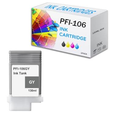 Imagem de Conjunto de cartuchos de tinta de 12 cores PFI-106 130 ml, reposição remanufaturada para tanques de tinta Canon PFI106, funciona com impressora iPF-6400 iPF-6400S iPF-6410 iPF-6450 iPF-6460 iPF-6410s,