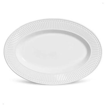 Imagem de Travessa Branca em Cerâmica Linha Roma Porto Brasil Grande - Porto Bra