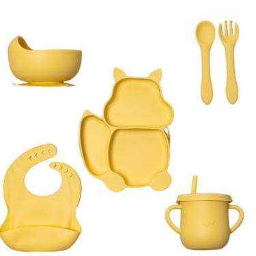 Imagem de Kit de Introdução Alimentar feito de Silicone  Coral Rabbit - HoityToi