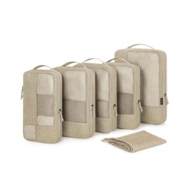 Imagem de Conjunto de Cubos de Compressão BAGSMART Travel 6 com Bolsa para Sapat