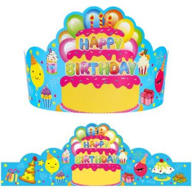 Imagem de 36 Coroas de Aniversário para Crianças - Ideal para Sala de Aula, Esco