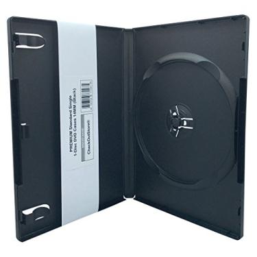 Imagem de Capas de DVD de 1 disco padrão premium da CheckOutStore 14 mm, Preto, 10 Units
