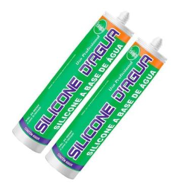 Imagem de Kit 2 Selante Acrílico Para Trincas E Fissuras Sbrix Trinca 450G Preto