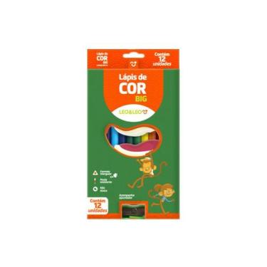 Imagem de Lápis de Cor Leo E Leo Big Triangular 12 Cores