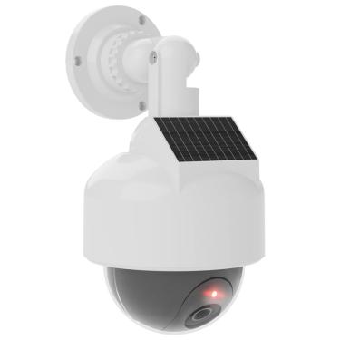 Imagem de Câmera de segurança falsa wali Solar Wireless Dome dow-sol White