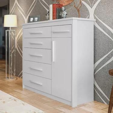 Imagem de Cômoda 1 Porta 6 Gavetas Elegance