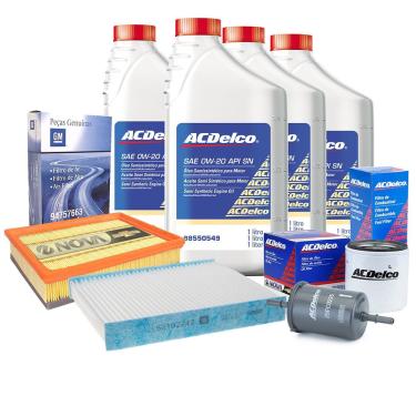 Imagem de Kit Troca De Oleo Filtros 0w20 Pecas Genuinas Gm Onix /prisma