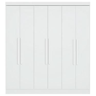 Imagem de Guarda Roupa Casal 6 portas Luna 798 Branco - QMovi