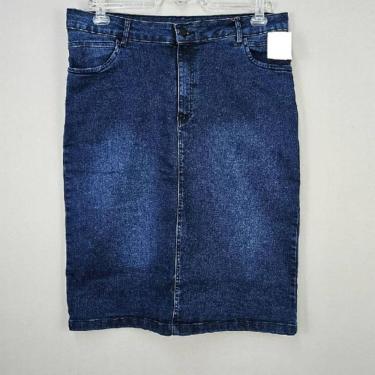 Imagem de Saia Jeans Feminina Shyros Plus Size Destroyed