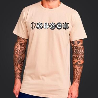 Imagem de Camisa Camiseta Corinthians Escudos 1910 Gaviões Da Fiel lançamento 20