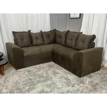 Imagem de Sofá Canto Marrom 603 Belo - Alpoim