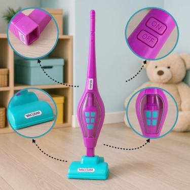 Imagem de Aspirador Po Brinquedo Infantil Menina Cozinha Grande Oferta Zuca Toys