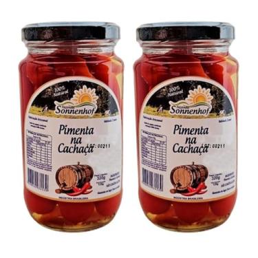 Imagem de Kit com 2 Conserva de Pimenta na Cachaça - 320g Fazenda Sonnenhof