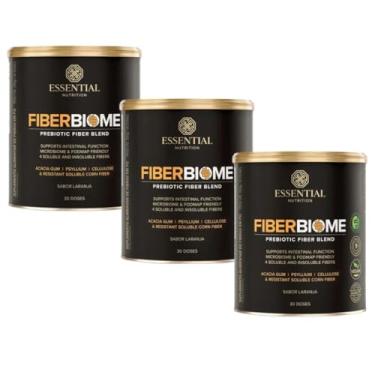 Imagem de Kit 3 Fiber Biome Essential Nutrition 300g Laranja