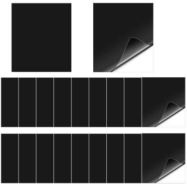 Imagem de Zonon Kit de reparo de remendo inflável de TPU com 20 peças, kit de reparo autoadesivo para piscina, colchões de ar, ferramenta de piscina para brinquedos infláveis, barcos de natação (preto)