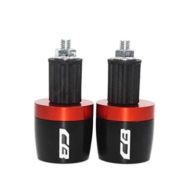 Imagem de Extremidades de manoplas de guidão de motocicleta, tampas de extremidade de manoplas, acessórios deslizantes de peso para HORNET CB599 CB600F CB600 CBF1000 CB1100 CB400 CB919 CBF1000 CB125F CB500 CB19