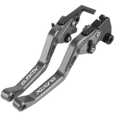 Imagem de Alavancas de freio e embreagem ajustáveis ​​para motocicletas, peça de reposição, alavanca de manopla, acessórios para alavanca de freio e embreagem, para KY-MCO XCITING 250 300 400 500 todos os anos