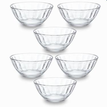 Imagem de Jogo De Tigelas Bowl E Colheres Inox Kit 6 Peças Para Sobremesa - Suas